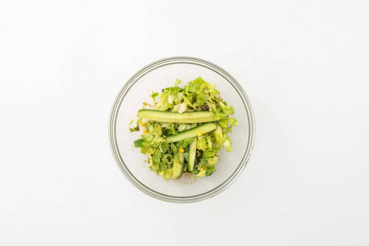 Groene salade maken