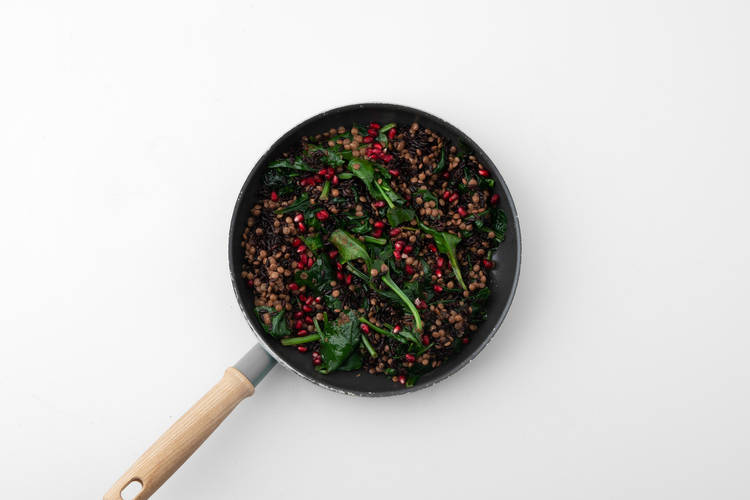 Rijstsalade afmaken