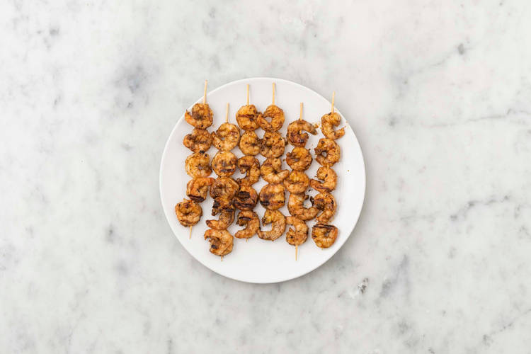 Grill shrimp