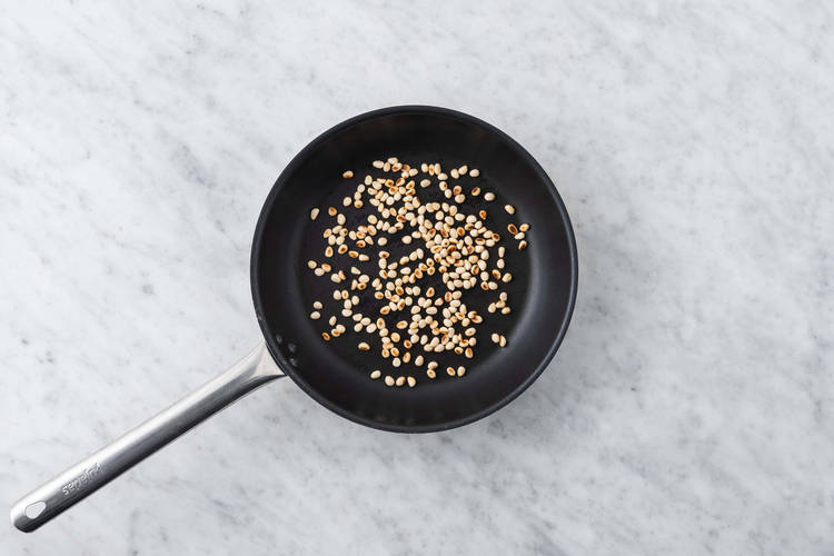 Toast the Pine Nuts