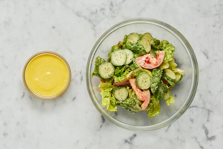 Make Dressing & Salad