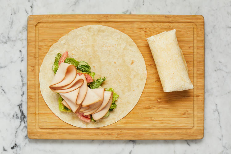 Warm Tortillas & Assemble Wraps