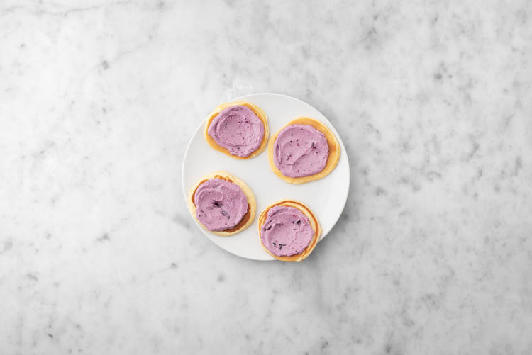 Red Berry Cream Pancakes