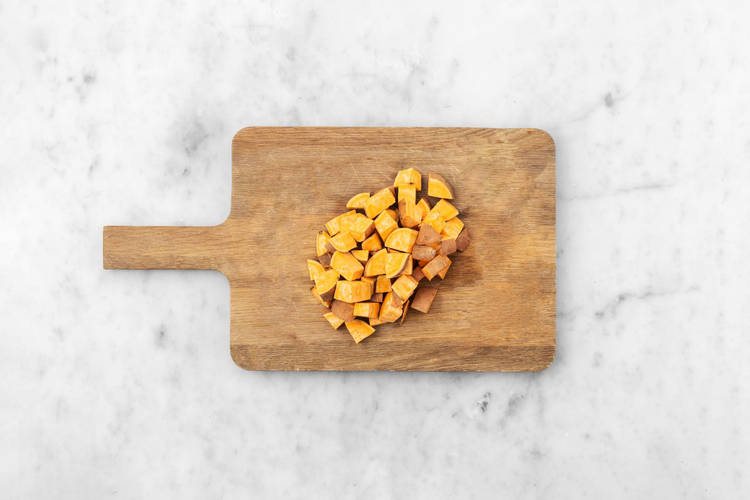 Roast sweet potatoes