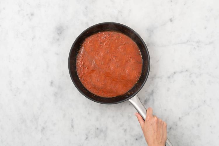 Simmer the Tomato Sauce