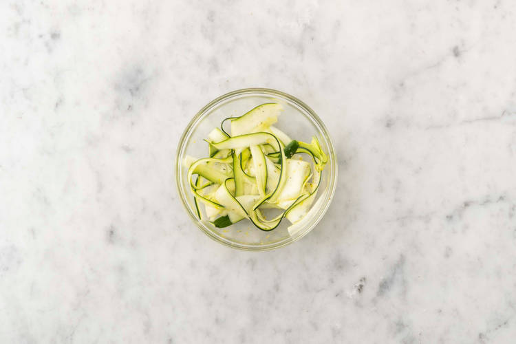 Préparer la courgette