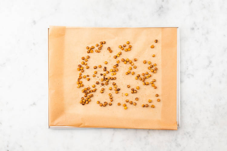 Rôtir les pois chiches