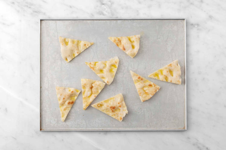 Make flatbread chips