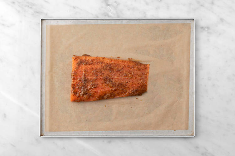 Prep and roast salmon