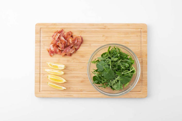 Chop Bacon & Make Salad