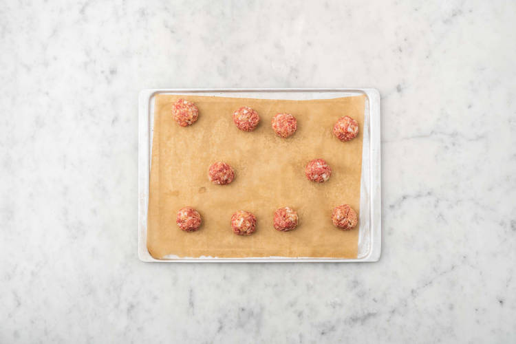 Stek köttbullar i ugnen