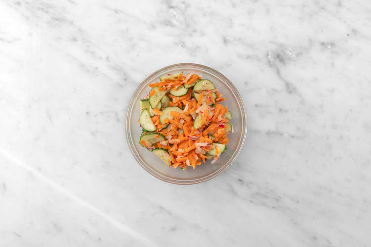 Salat vorbereiten