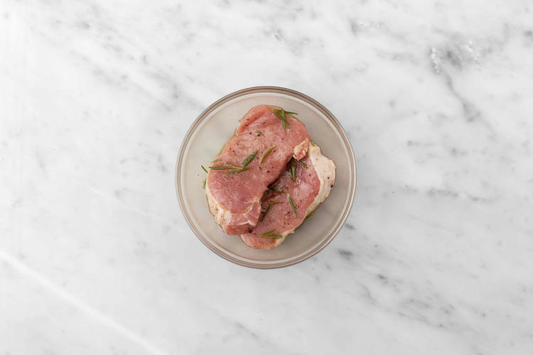 Steaks marinieren