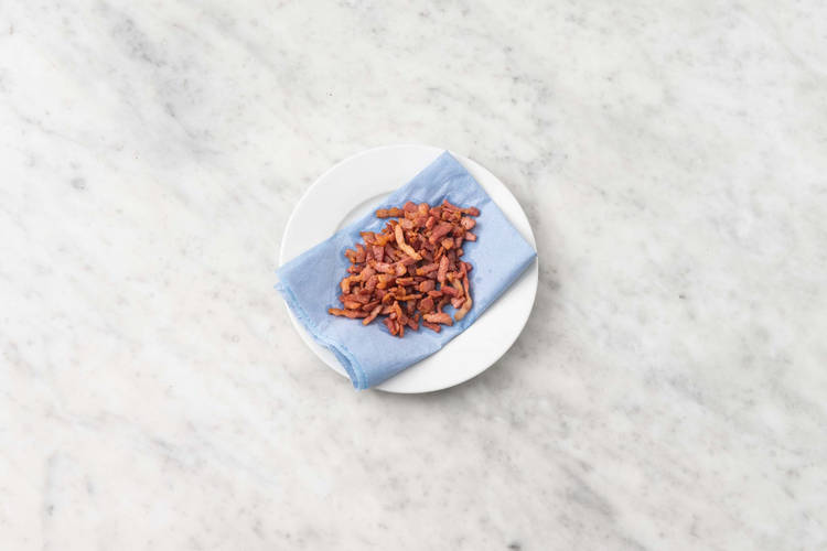 Cook chicken and bacon