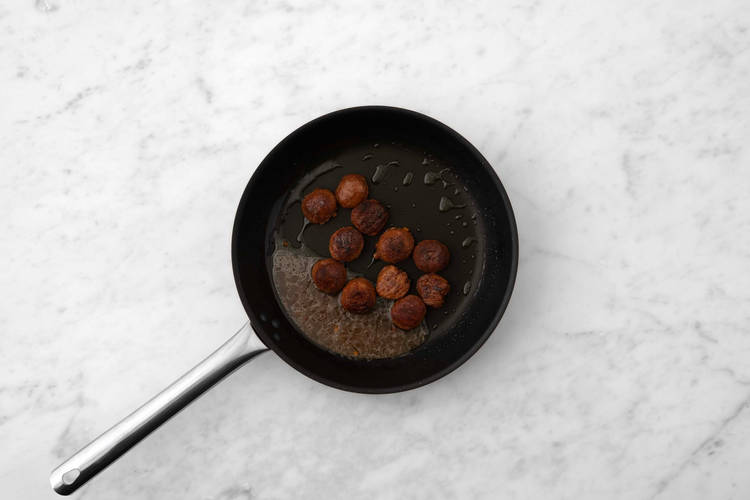 Cuire les boulettes végétariennes