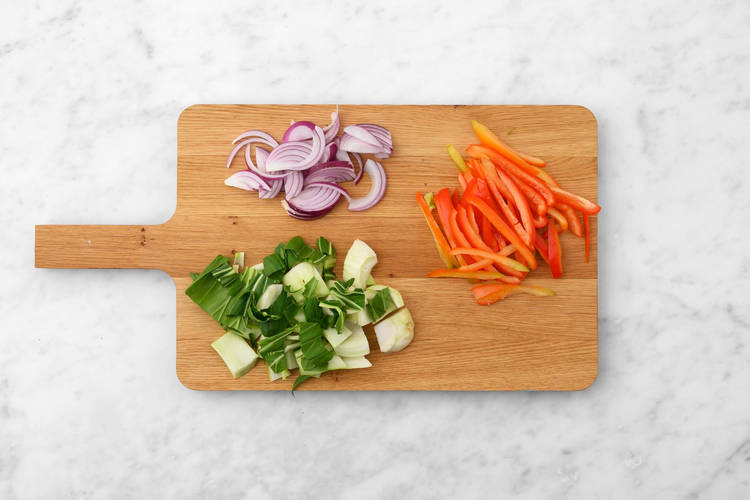 Prepara los vegetales