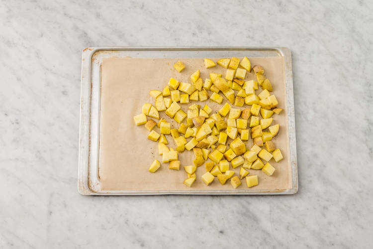Prep and roast potatoes