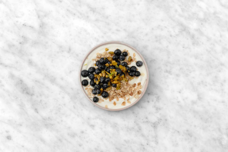 Blueberry and Lime Granola with Yoghurt