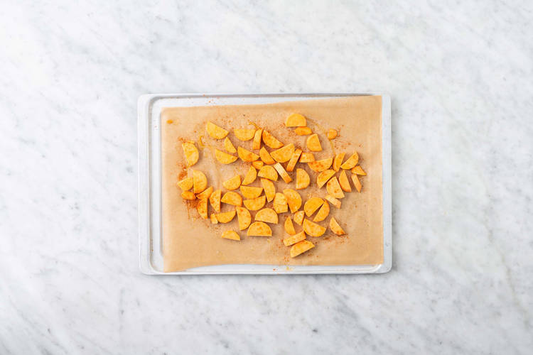 Süßkartoffel backen