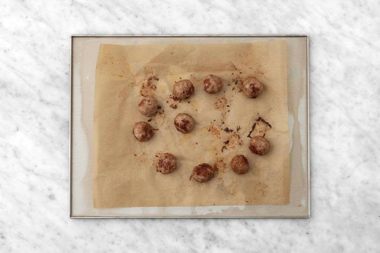 Roast meatballs