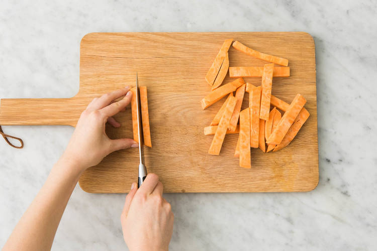 Enfourner les frites