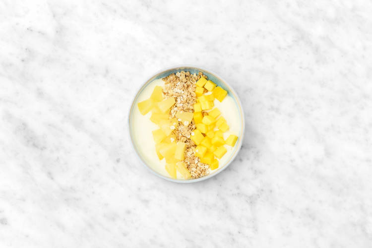 Pineapple and Mango Granola Yoghurt