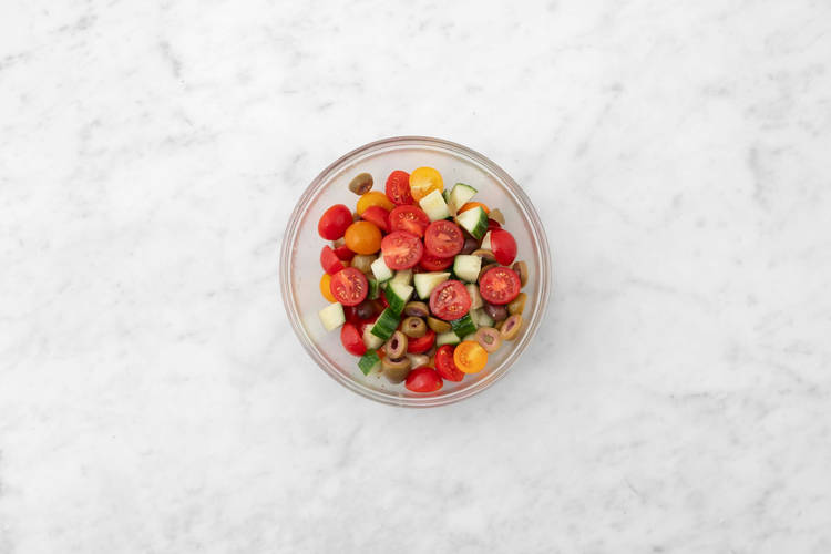 Make salad and dill-lemon butter