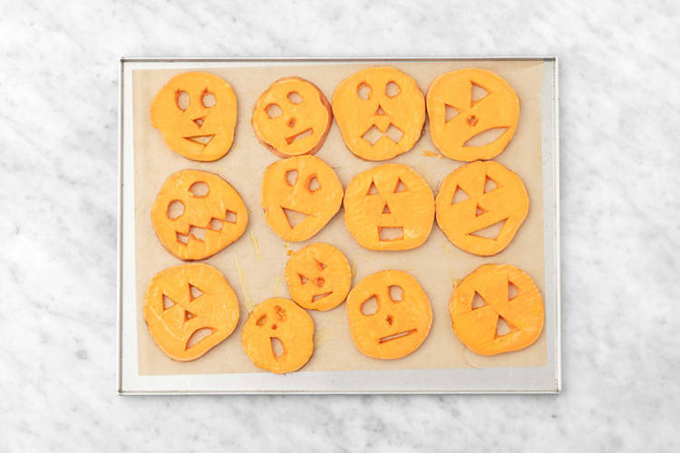 Make the Scary Sweet Potatoes