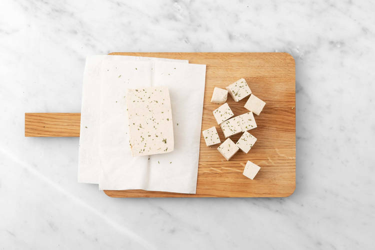 Tofu auspressen