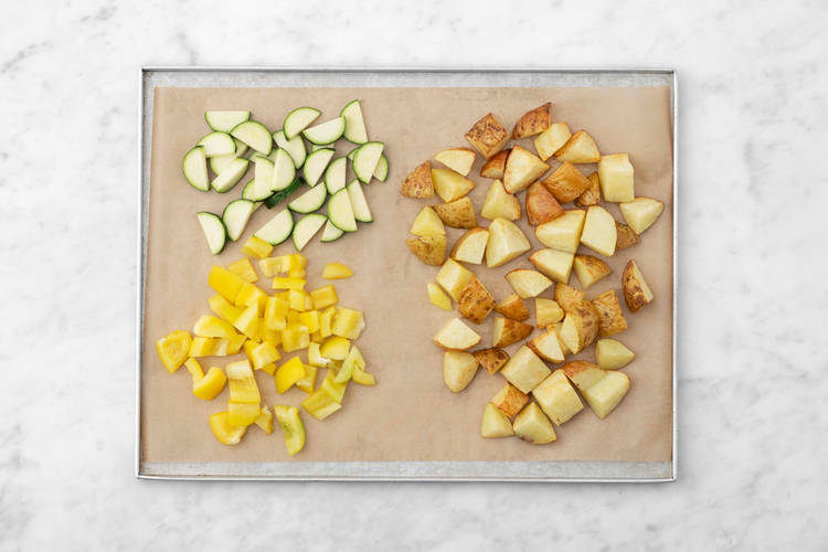 Finish roasting veggies