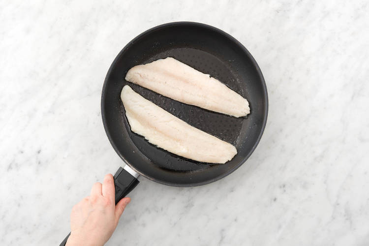 Fisch anbraten
