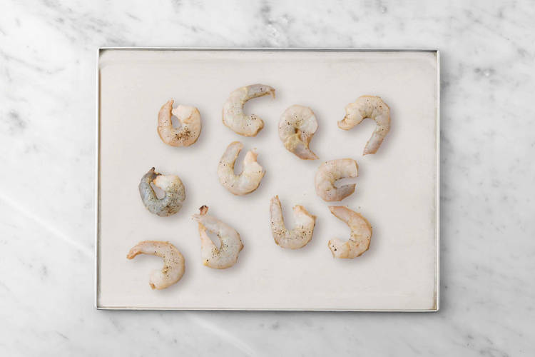 Griller les crevettes