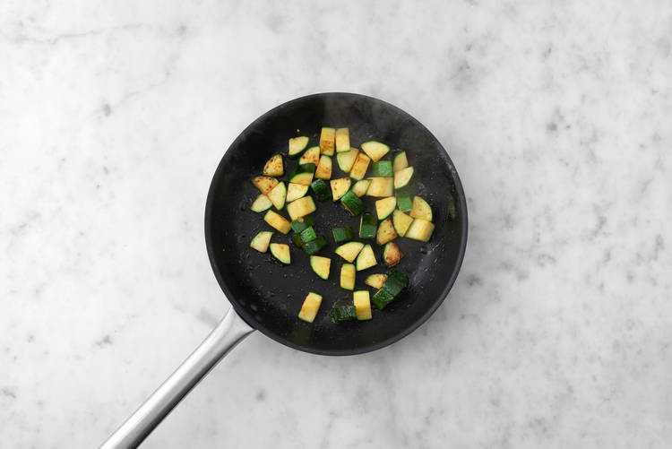 Prep and cook zucchini