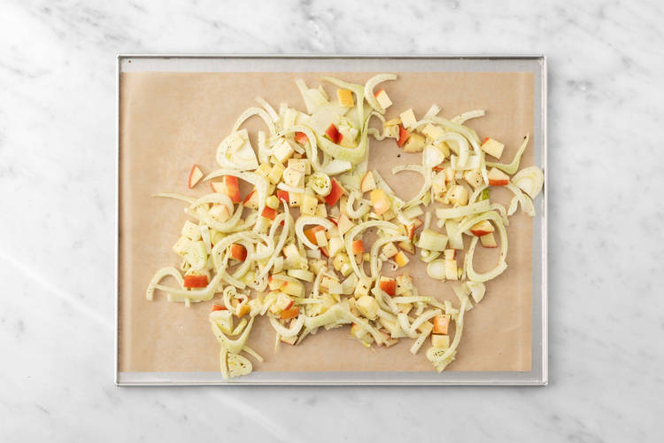 Roast fennel and apples