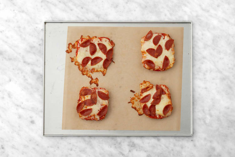 Assemble and bake pizza toasties