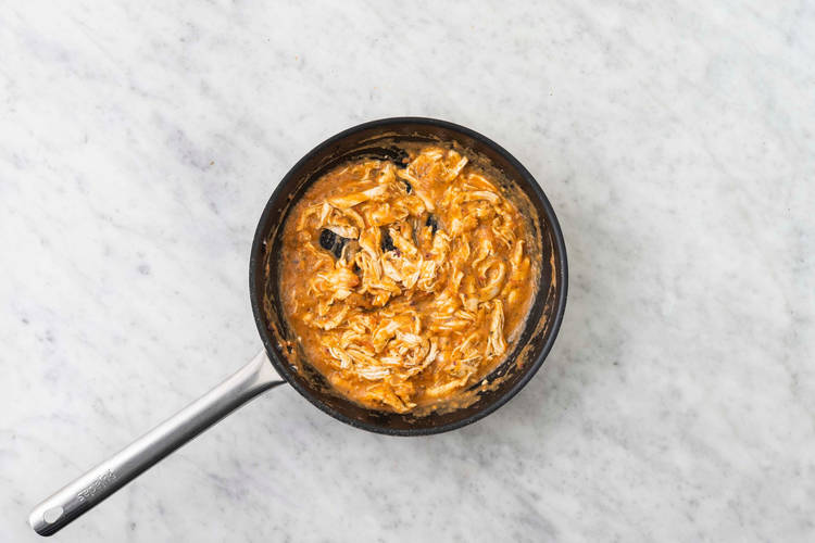 Terminer la sauce tinga