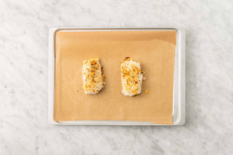 Enfourner le poisson