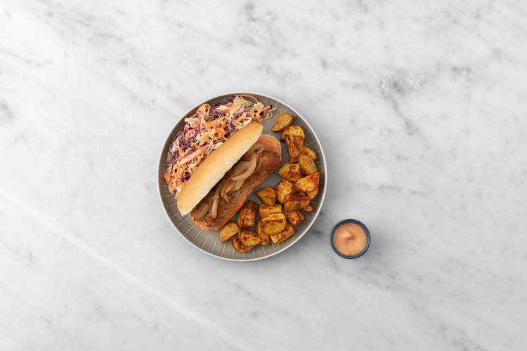 Un hot-dog, un !