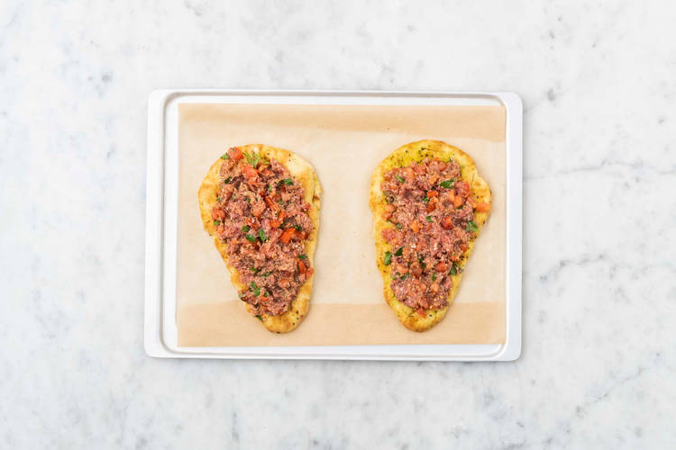 Enfourner les pizzettes