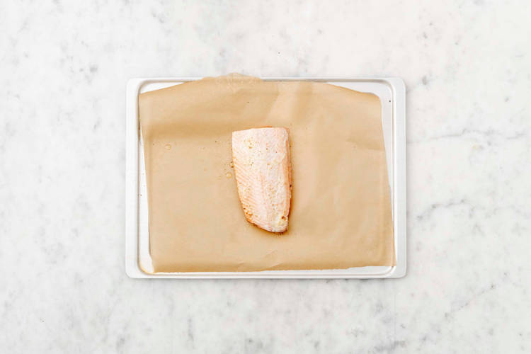 Prep and cook salmon