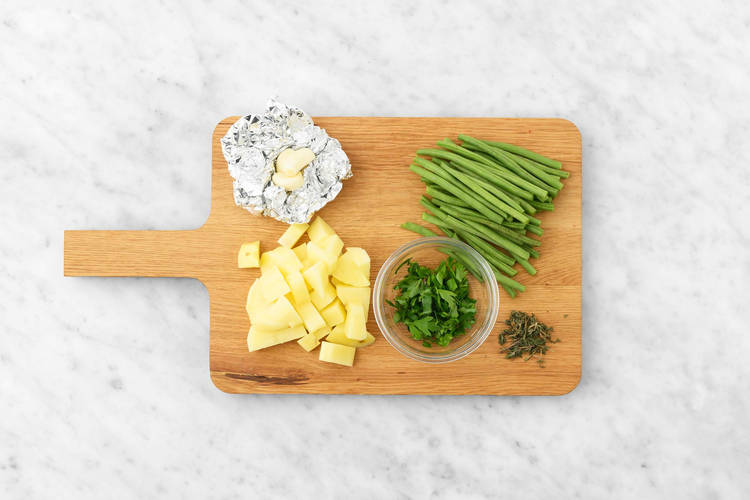 Prep and cook shrimp