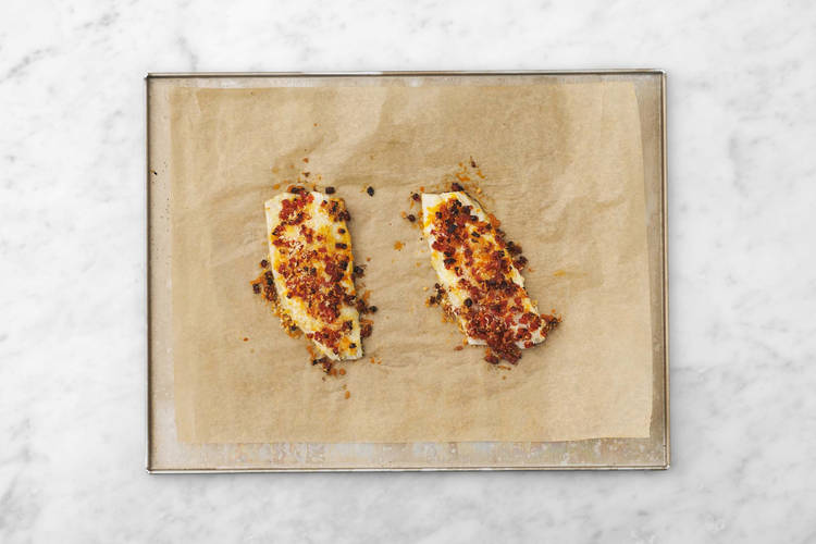 Préparer la panko au chorizo