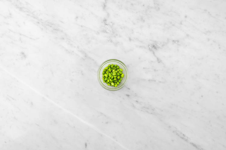 Edamame marinieren