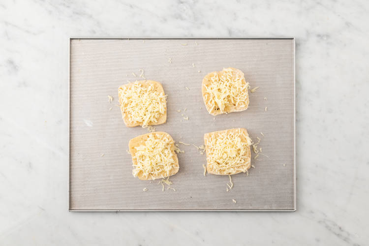 Toast cheesy garlic bread