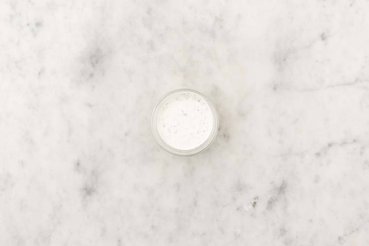 Make cilantro-yogurt dressing