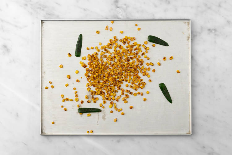 Char corn and jalapeño