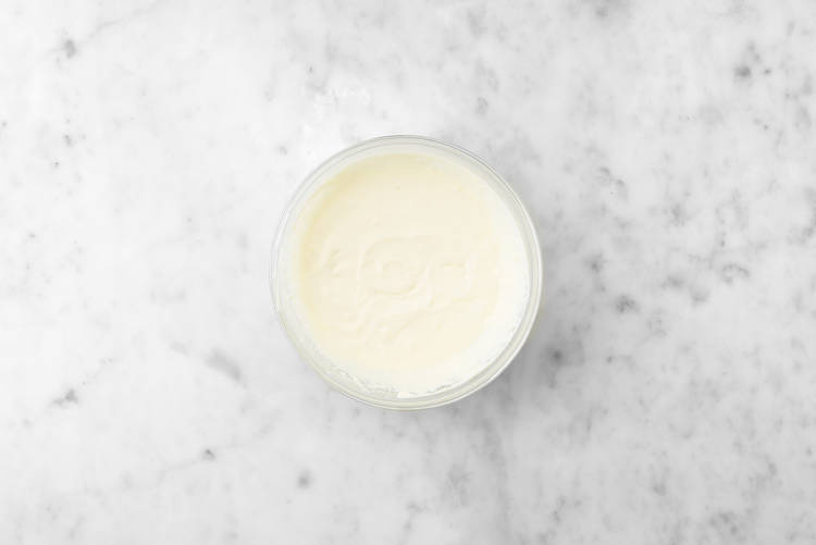 Préparer le mélange au fromage frais