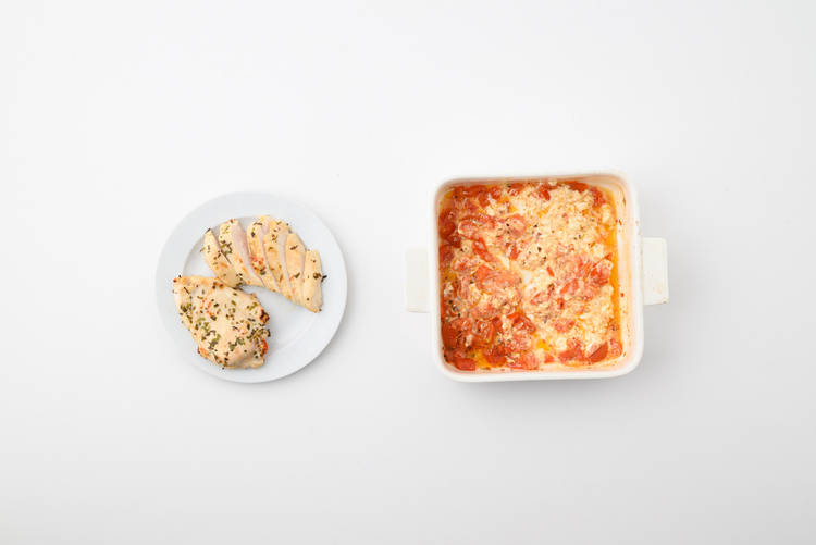 Mix the Cheese and Tomatoes
