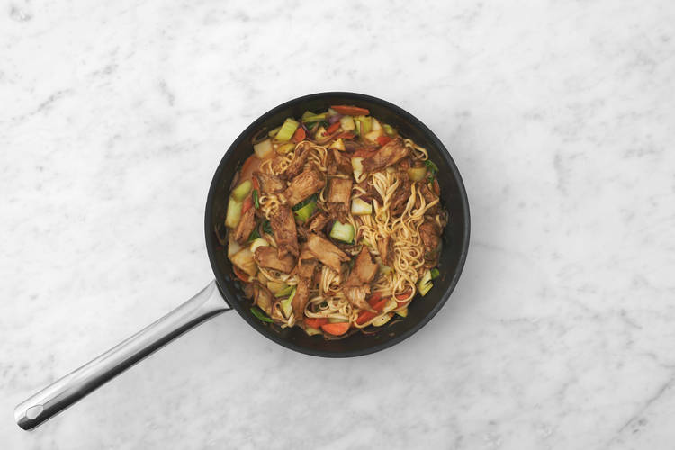 Tillsätt vegostrimlor