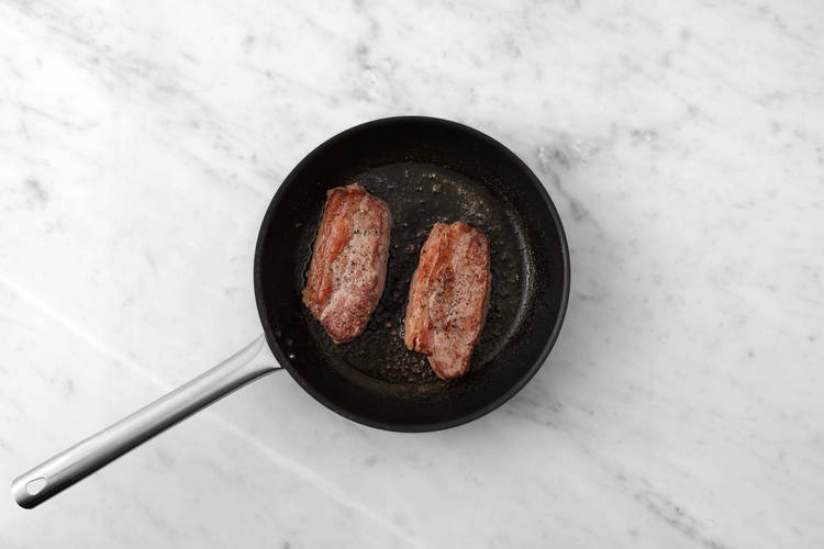 Steak bakken